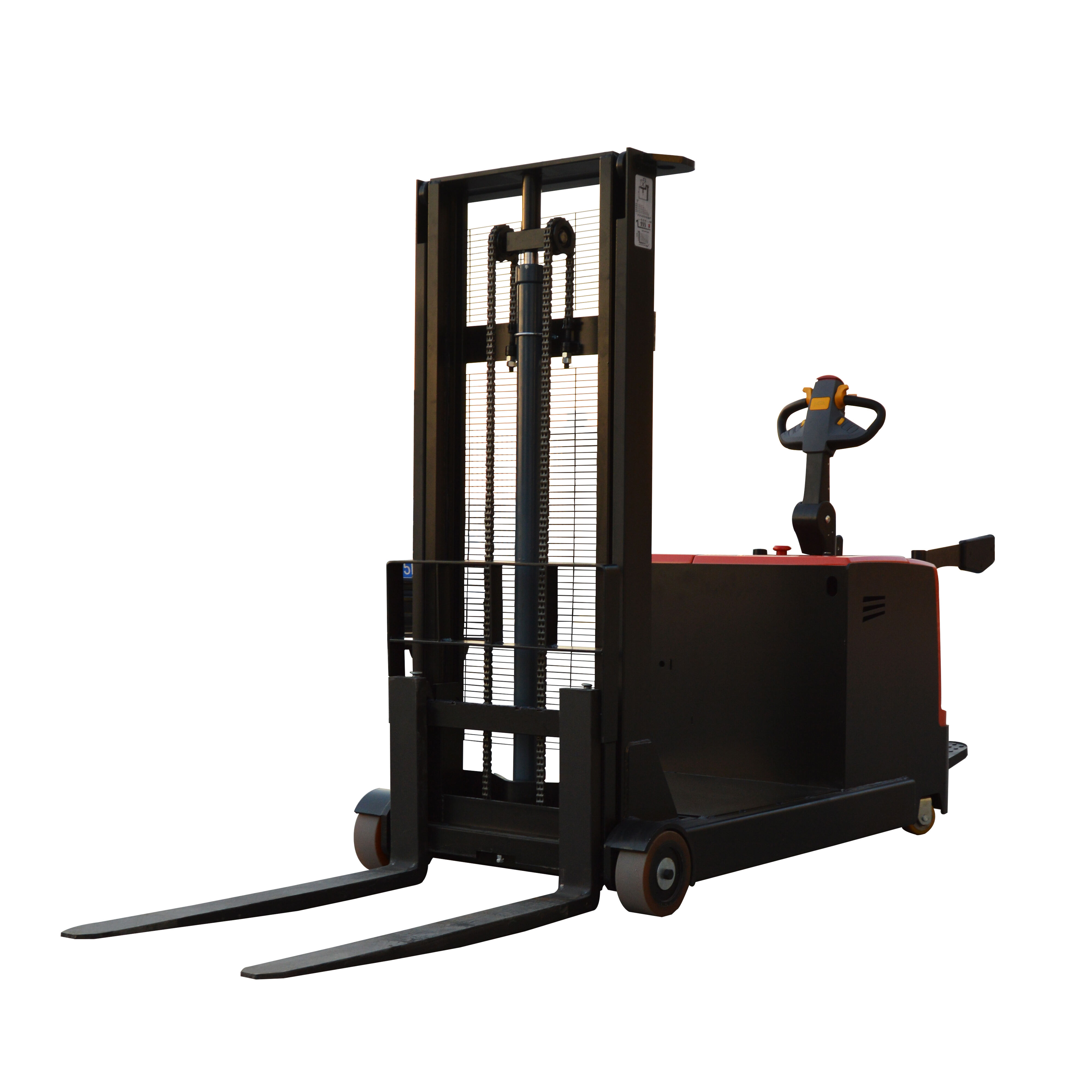 Warehouse 1000kg Counterbalance Electric Container Reach Pallet Forklift Stacker factory