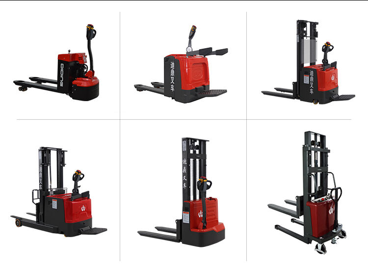 1-3ton Electric Forklift Stacker stand on type hot sale electric pallet stacker Factory direct sales supplier