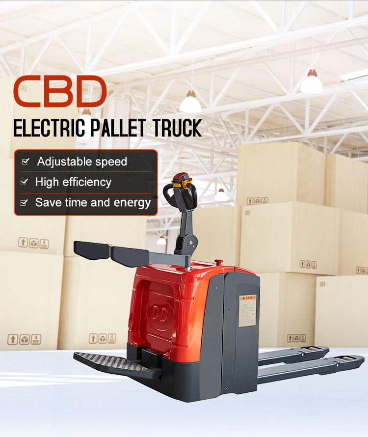 1-3t Electric pallet truck Customized stand-on type pallet truck Chinese factory hot sale details