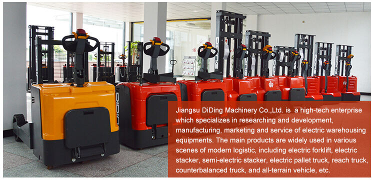 1-3ton Electric Forklift Stacker stand on type hot sale electric pallet stacker Factory direct sales details