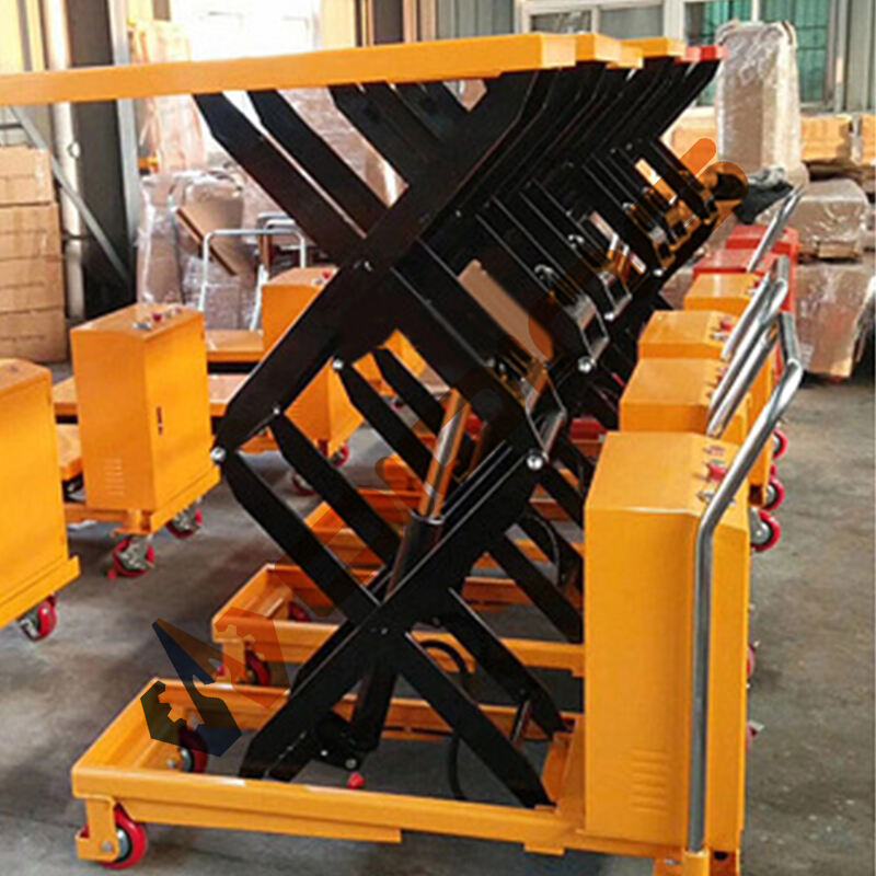 Hydraulic Scissor Lift Table 2023 hot sale Movable Electric Hydraulic Portable Scissor Lift Tables with Wheels manufacture