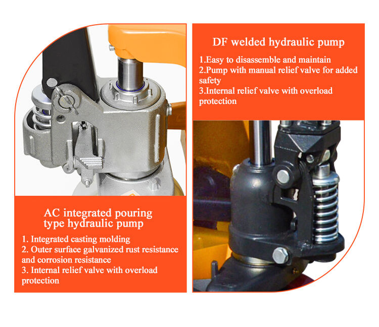 Uni-silent Cheap 2 Ton Hand Pallet Truck diding brand  Manual Hydraulic Jack Trolley with high quality supplier