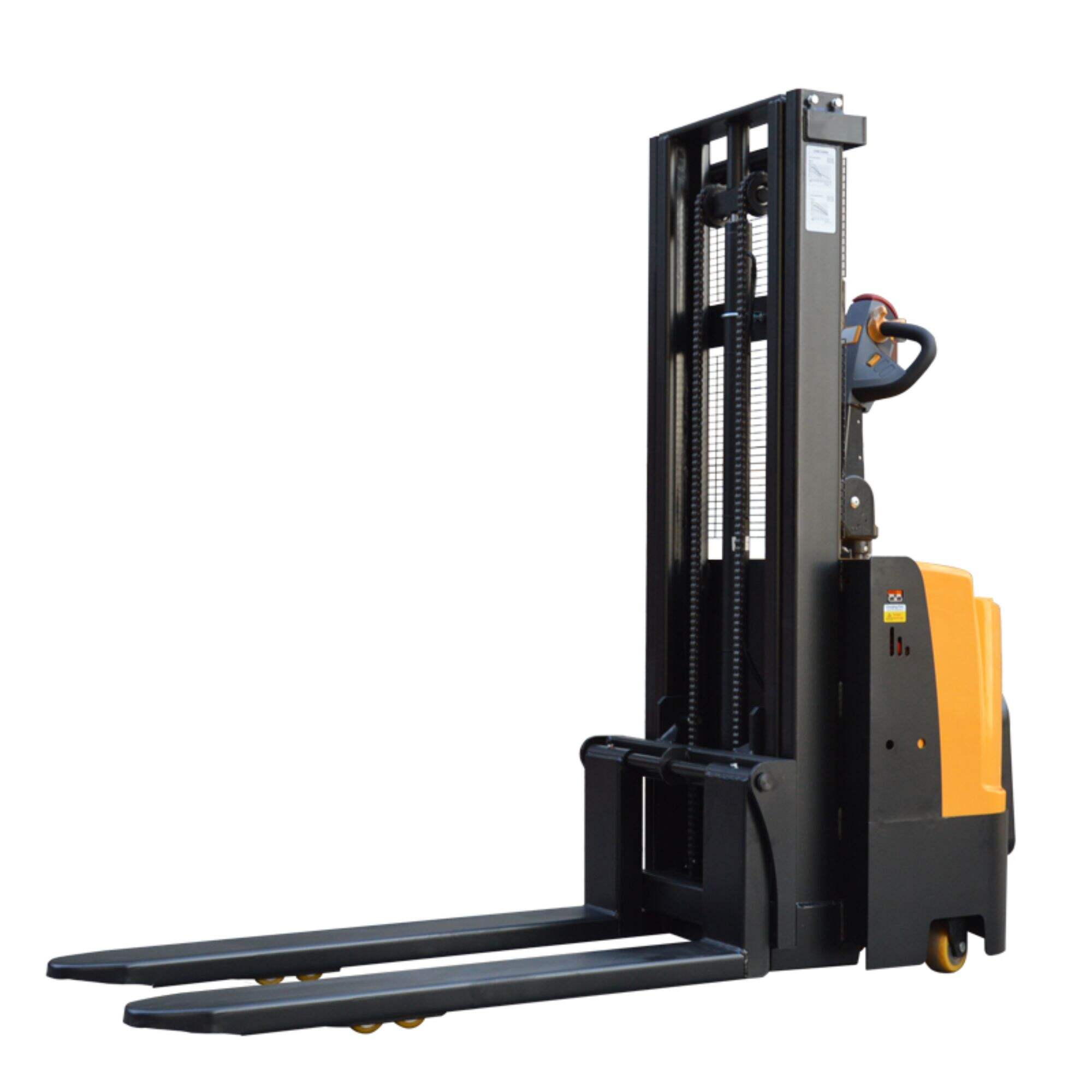 Stand-on pallet stacker high quality electric standing on forklift stacker Manufacture hot sale 2024