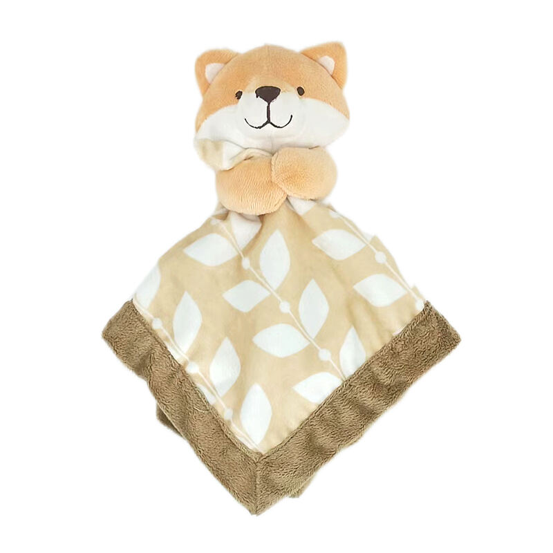Cozy Fox Plush Snuggle Buddy Security Blanket: Personalized Infant to Toddler Comforter with Soft Stuffed Animal Print, Cuddle Companion and Sleep Aid for Little Ones