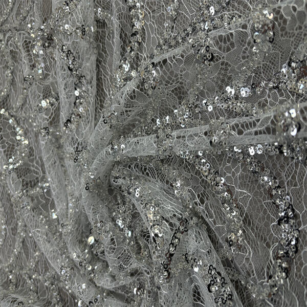 Embroidery on Contemporary Lace Fabrics