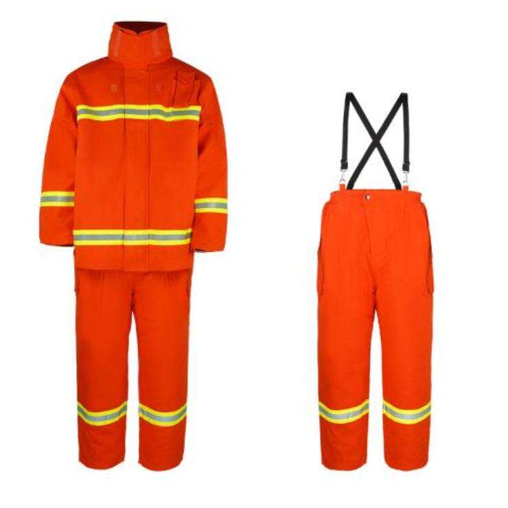 ATI-FIRE EN469 EN1149 CERTIFICATED NOMEX IIIA 4 LAYER Orange Firefighter Suit