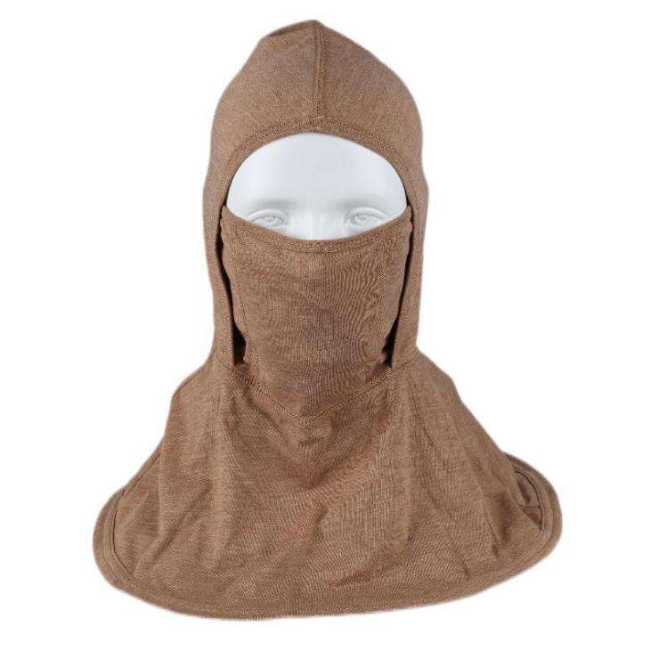 ATI-FIRE EN Brown Fireman Hood Full Face Balaclava Fire Retardant