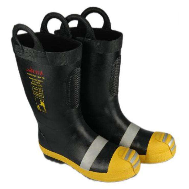 ATI-FIRE EN15090 Certified Black Fire Rubber Boots Flame Retardant Reflective Insulation