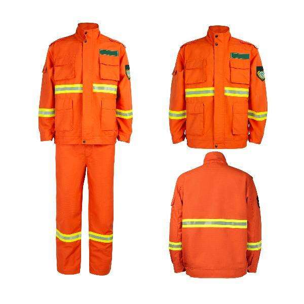 ATI-FIRE EN469 EN1149 FR Cotton Fireman Uniform Rescue Suit Wear resistant and Waterproof