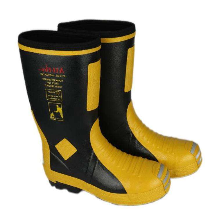 ATI-FIRE EN15090 Certified Steel head Steel bottom Fire Rubber Boots