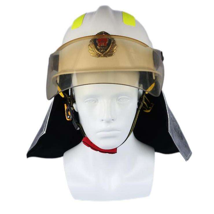 ATI-FIRE EN443 American Type Fireman Helmet Full Face Goggles Flame Retardant Shawl