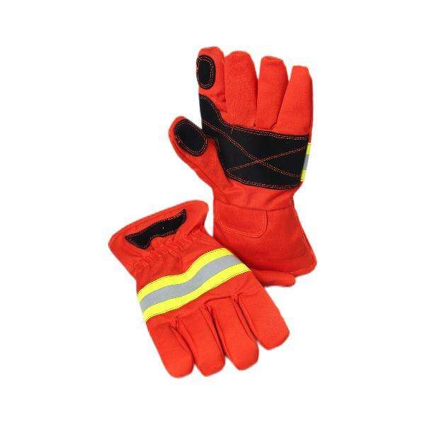 ATI-FIRE EN659 Orange Red NOMEX Fire Fighting Gloves Short Style Suitable for Firefighting clothing