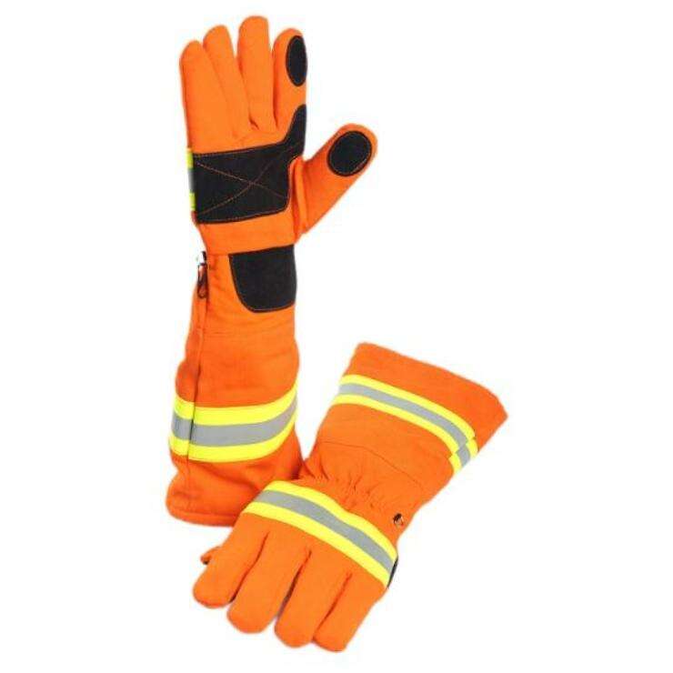 ATI-FIRE EN Orange Fire Fighting Gloves Long-Style Suitable for Firefighting clothing