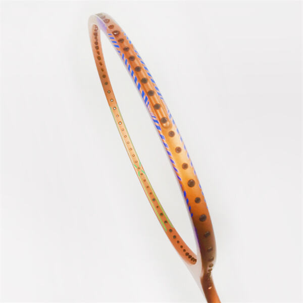 Adding unique style and flair to your custom badminton racket.