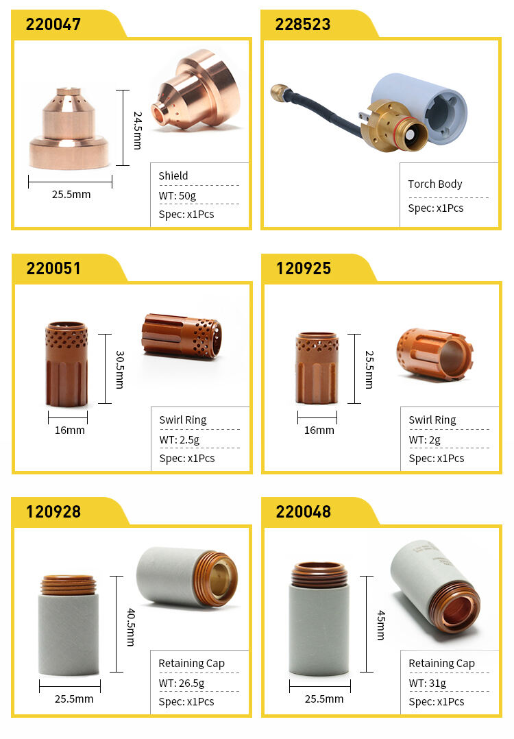 HYP powermax 1650 1250 plasma cutting torch and consumables supplier