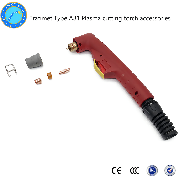 TONYWELD trafimet plasma torch head A81 cutting torch and A81 cutting accessories details