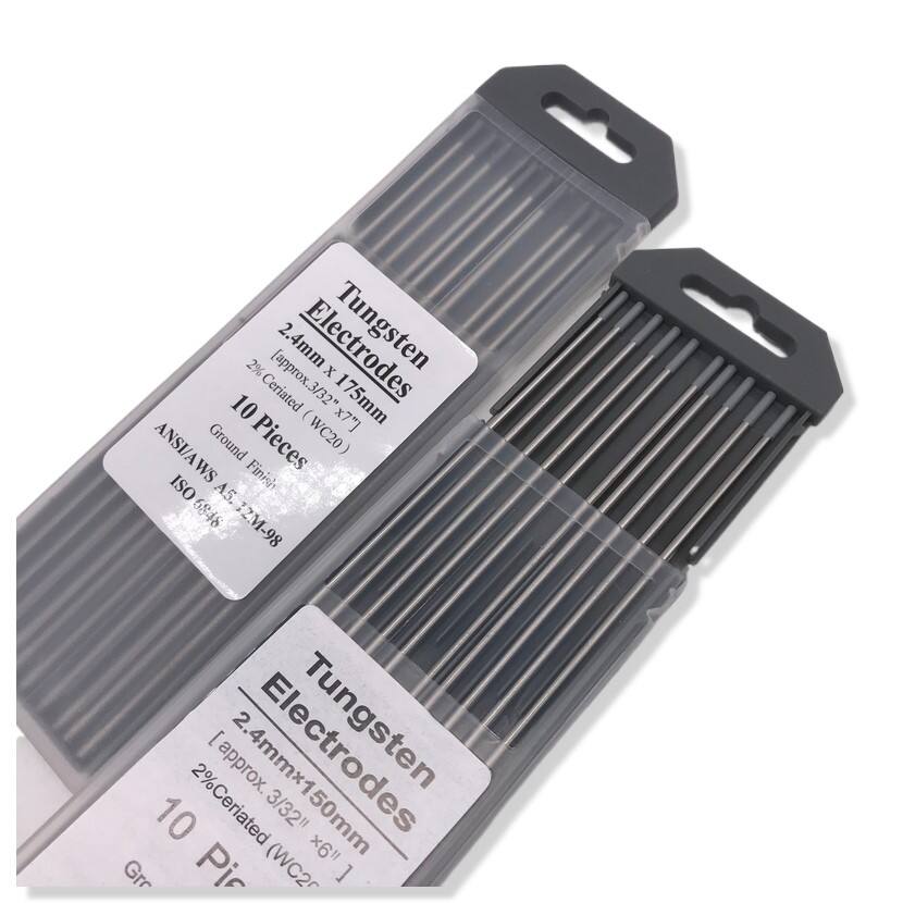 WC20 grey color 150mm and 175mm tungsten electrode for tig welding torch manufacture