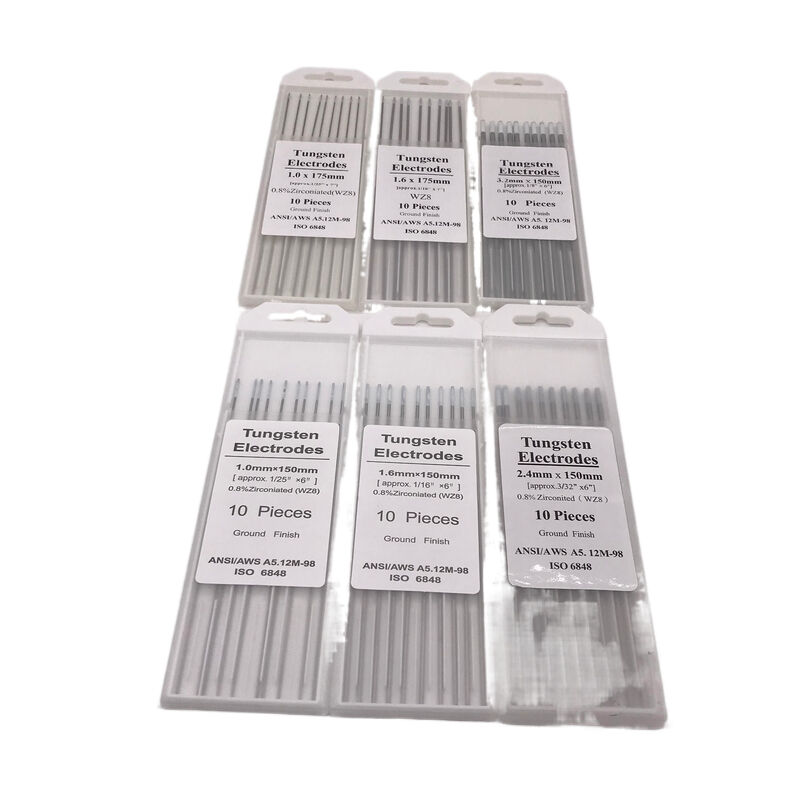 WZ8 welding electrode with high quality for tig torch white tungsten electrode