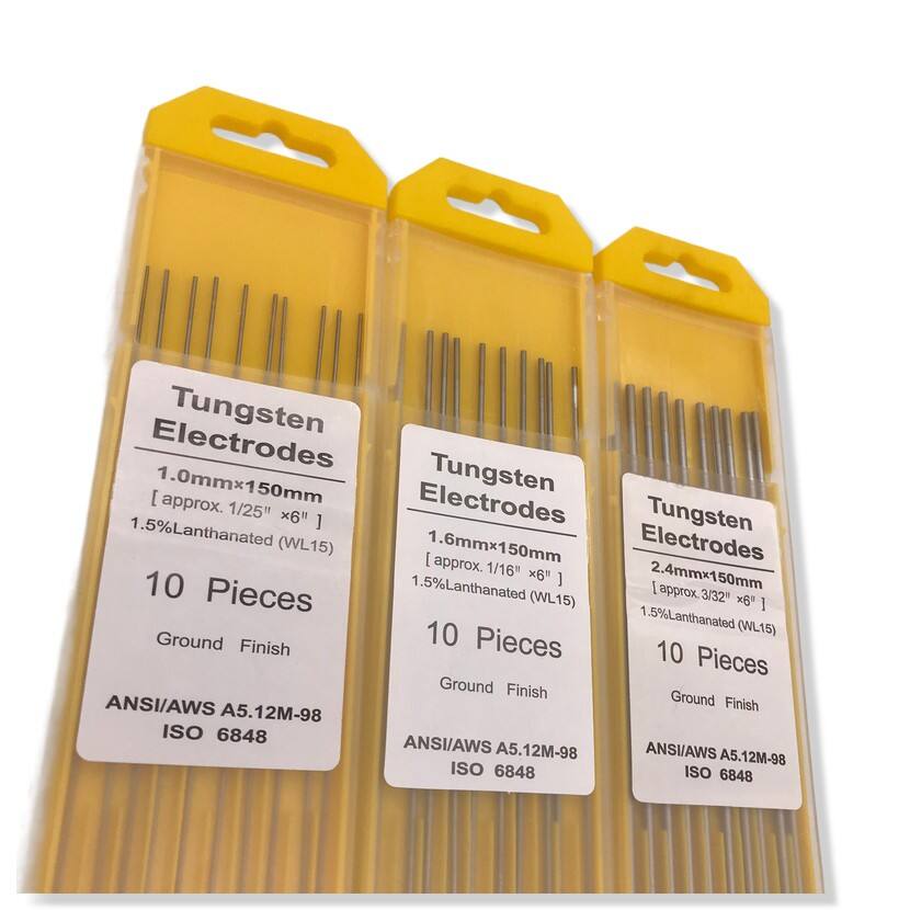 Tig torch accessories WL15 yellow Tungsten electrode tig welding rods details