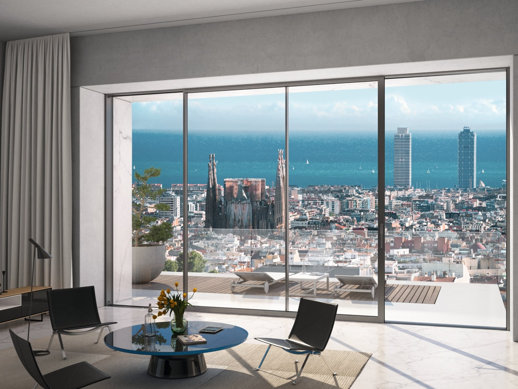 product multi tracks thermal break aluminum patio sliding door triple glass tempered low e lift and sliding door-1