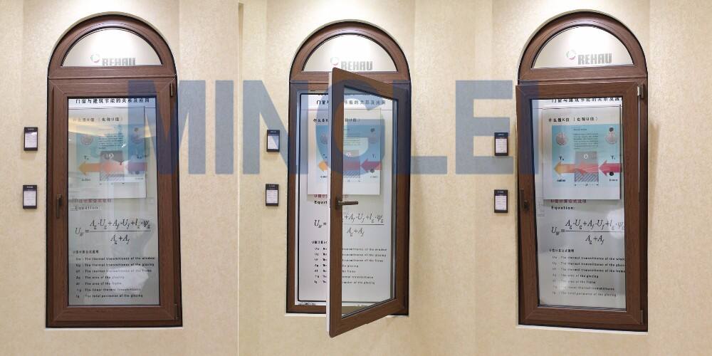 Minglei European style high performance Rehau tilt and turn pvc windows supplier