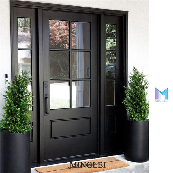 The appeal of painted fiberglass doors for any home.