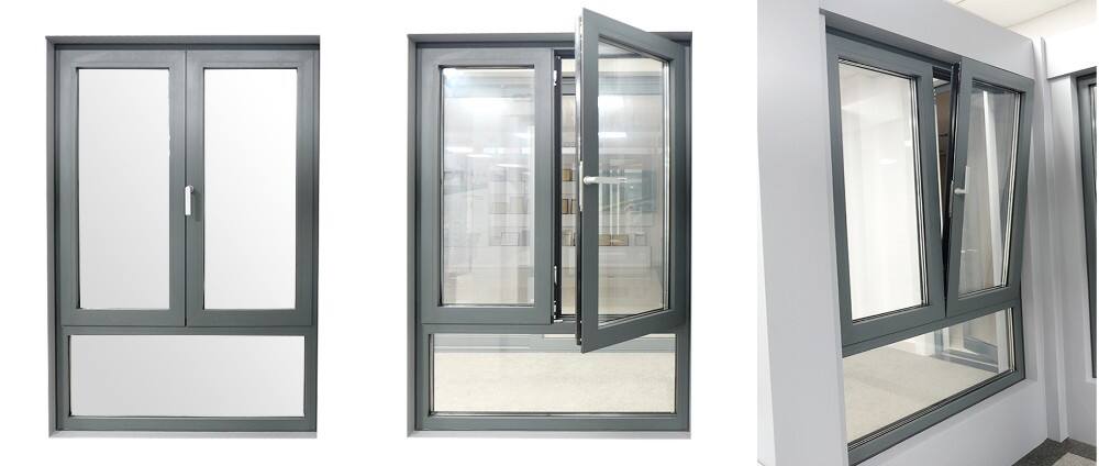 Minglei German standard aluminum tilt and turn passive window triple pane windows manufacture