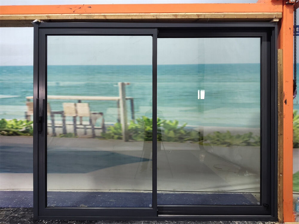 product multi tracks thermal break aluminum patio sliding door triple glass tempered low e lift and sliding door-6