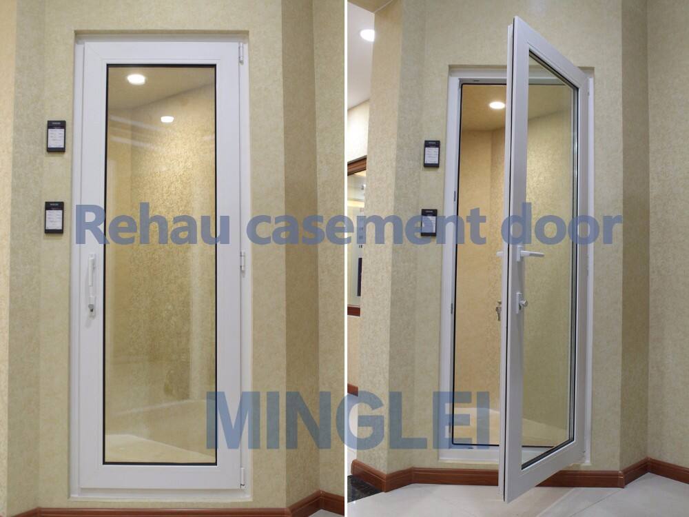 Minglei European style high performance Rehau tilt and turn pvc windows manufacture