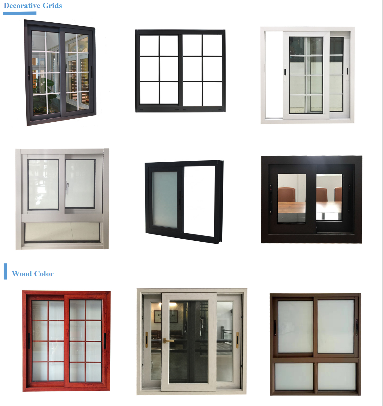 Minglei Modern design aluminum windows sliding window for home with screen details