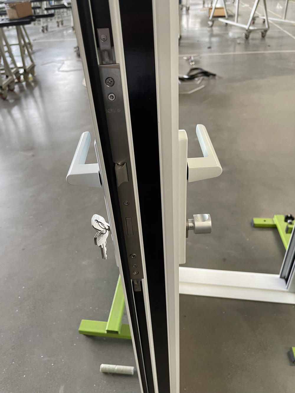 product nfrc certification aluminum smart glass door inward opening switchable smart glass door smart pdic casement swing door-5