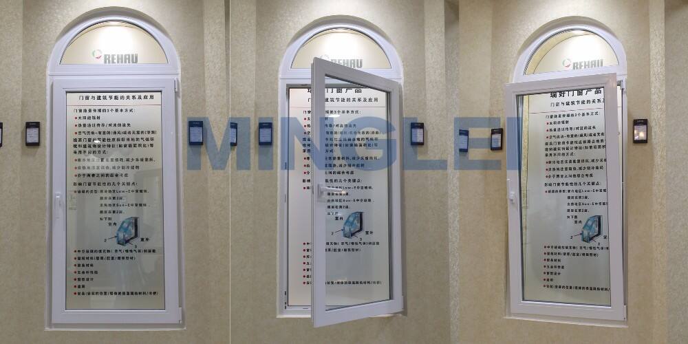 Minglei European style high performance Rehau tilt and turn pvc windows supplier