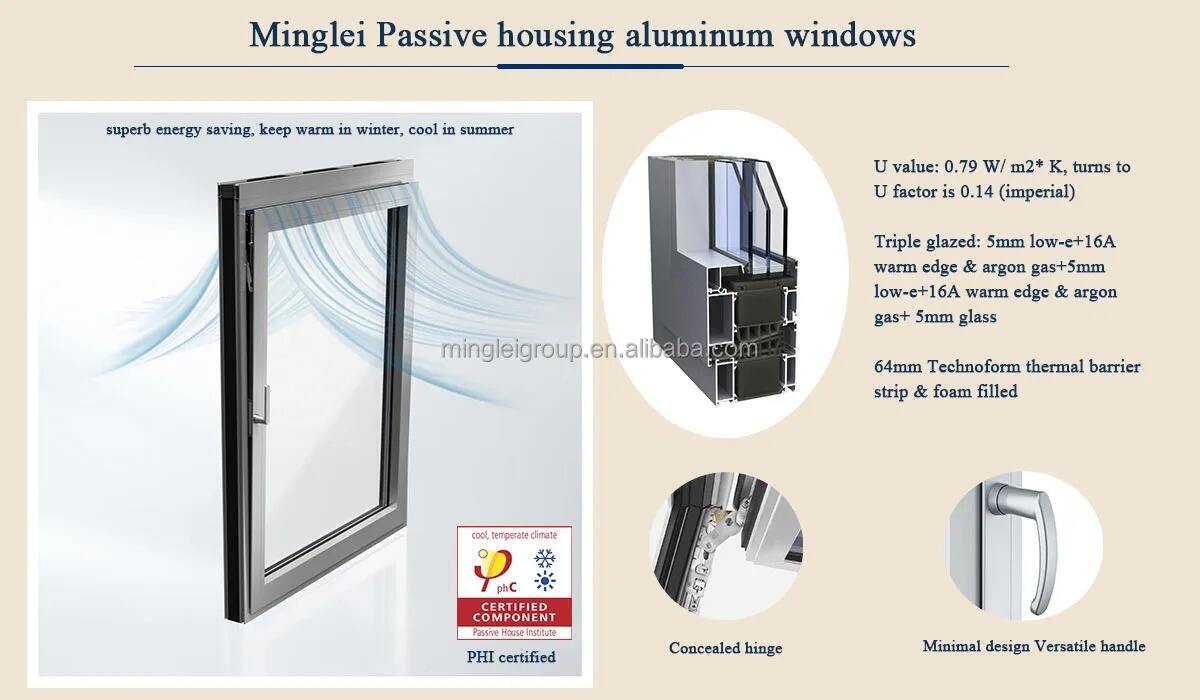 product thermal break triple glass windows balcony energy efficient window passive house aluminum windows-3