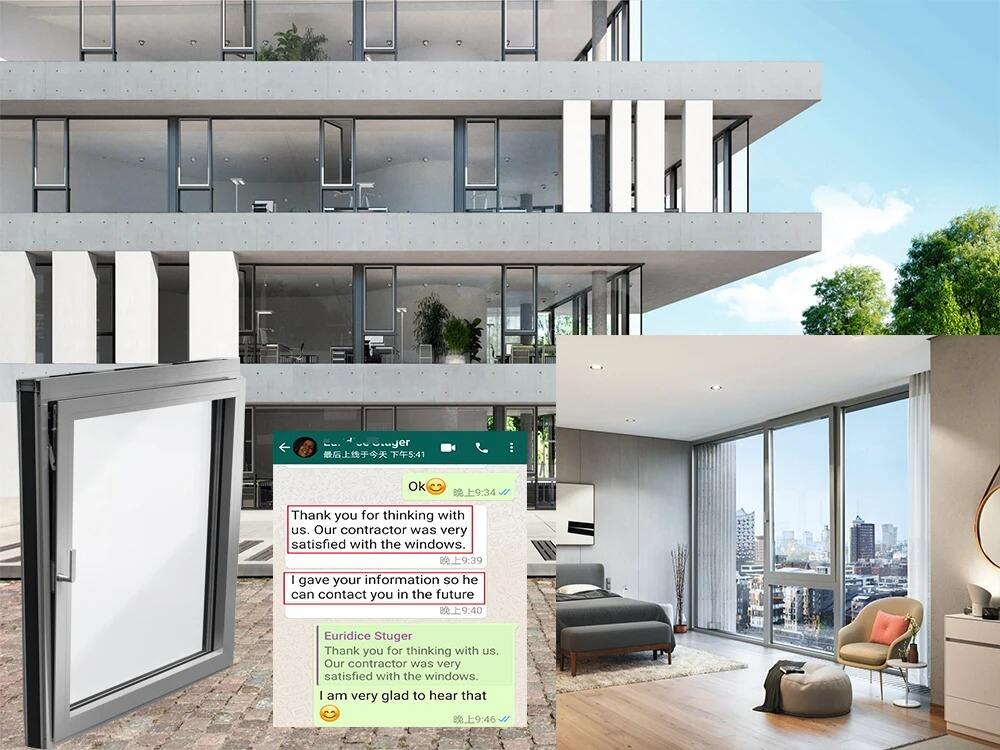 product customizable triple glazed windows interior aluminium thermal break casement windows with grilles-16