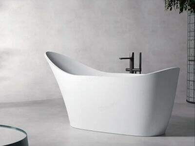 Finding Calm in a Small Freestanding Soaker Tub after a Stressful Day.
