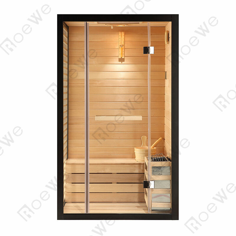 tempered glass mini sauna steam room dry sauna cabin para sa bahay