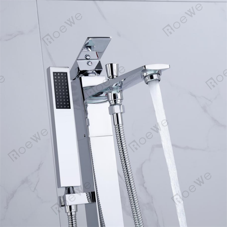 Brass body stand alone bath mixer tap para sa tub freestanding bathtub faucet