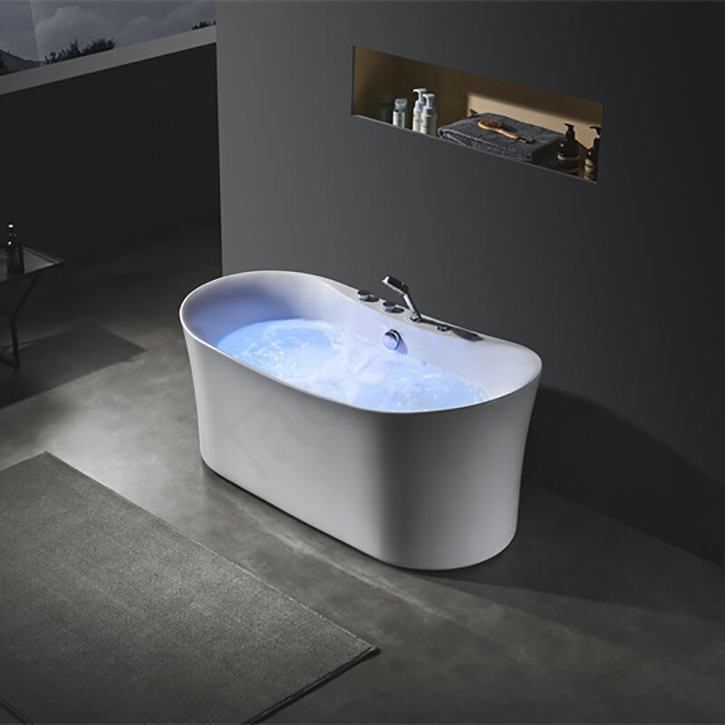 Badewannen, freistehende Badewanne aus weißem Acryl, Preis mit Sitz