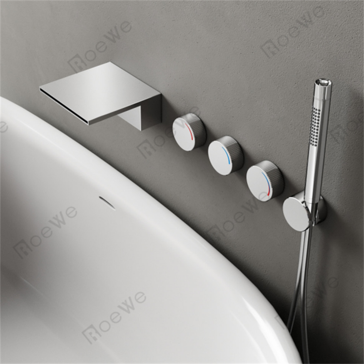 Bathtub mixer brass taps bath & shower faucet para sa shower at tub