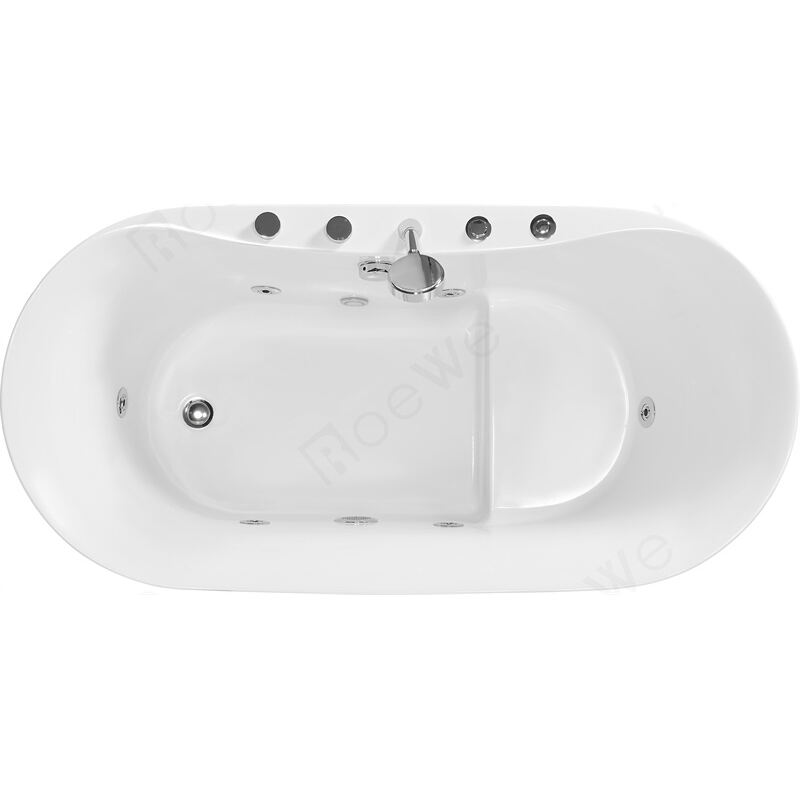 Badekar frittstående hvit akryl badekar pris med sete
