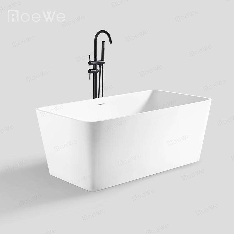vasca da bagno piccola di dimensioni personalizzate, vasche da bagno in resina di pietra solida dell'hotel