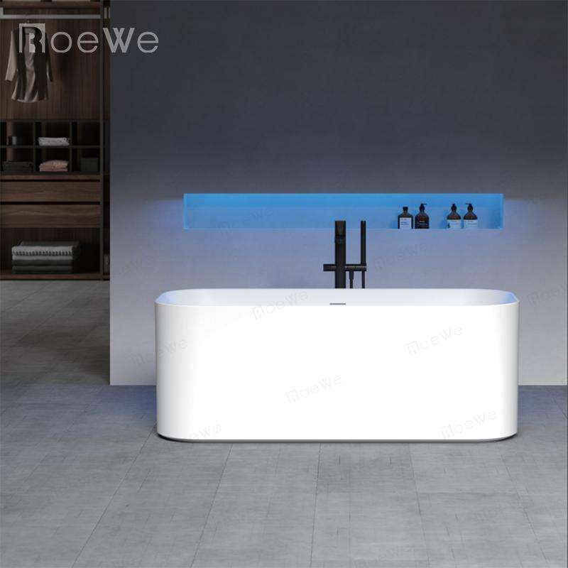 Premium stone bathtub 67 in free standing bath tub fancy tubs