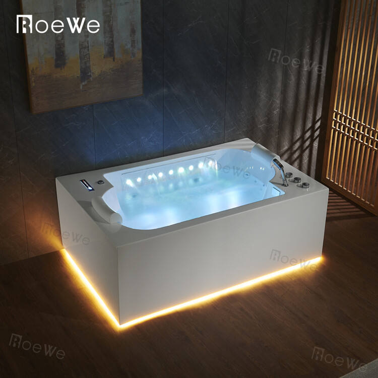 Dalawang lugar ang acrylic whirlpool massage bathtub na may air jet roewebath
