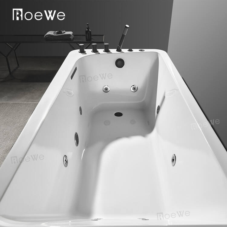 Jetted tub freestanding bathtub luxury with black faucet