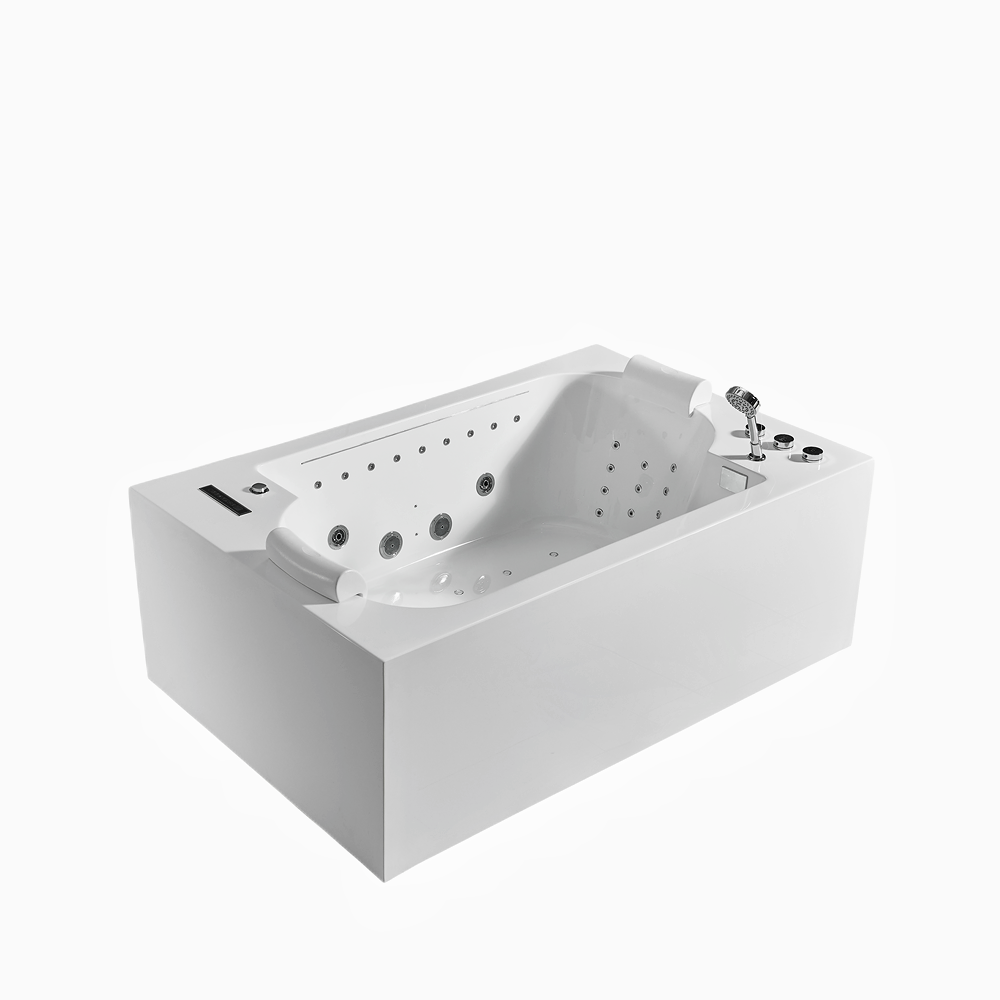 Two places acrylic whirlpool massage bathtub with air jet roewebath