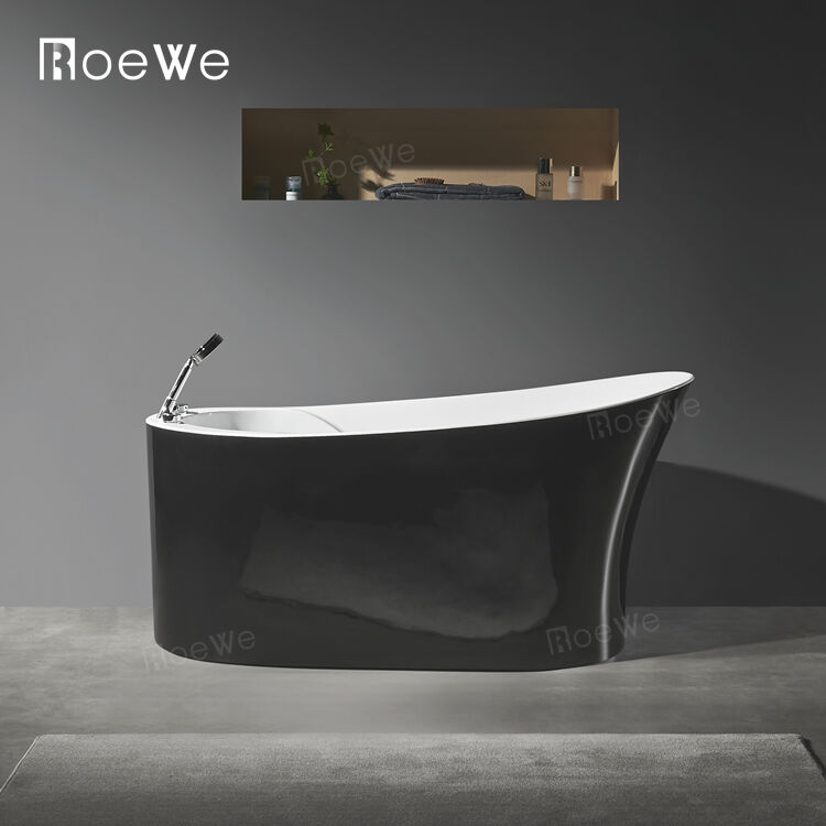 Deep soaking tub free standing jacuzi bathtub with hydromassage