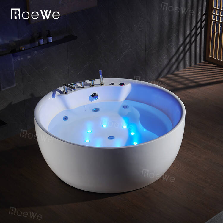 Factory easy install big bath tub 59" round bathtub modern spa