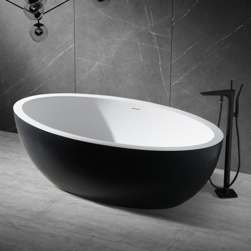 082 solid surface bathtub freestanding