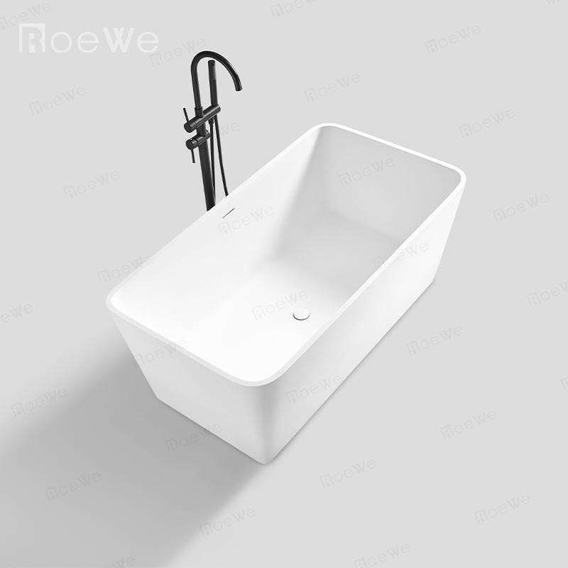 custom size small bathtub bathroom hotel solid stone resin bathtubs