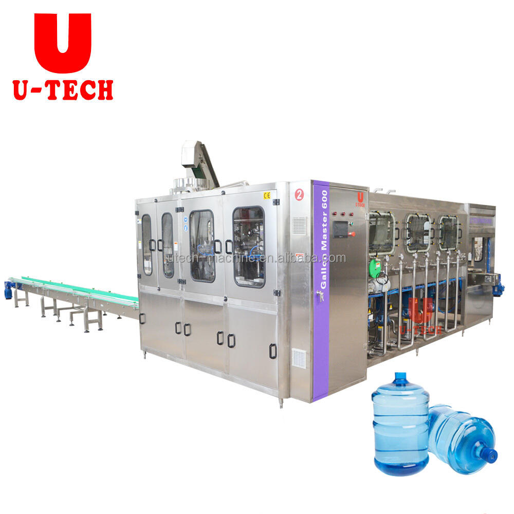 Automatic 300BPH Disposable Bottle Washing Filling Capping 5 Gallon 18.5 19 Liters Mineral Pure Water Filler Bottler Machine factory